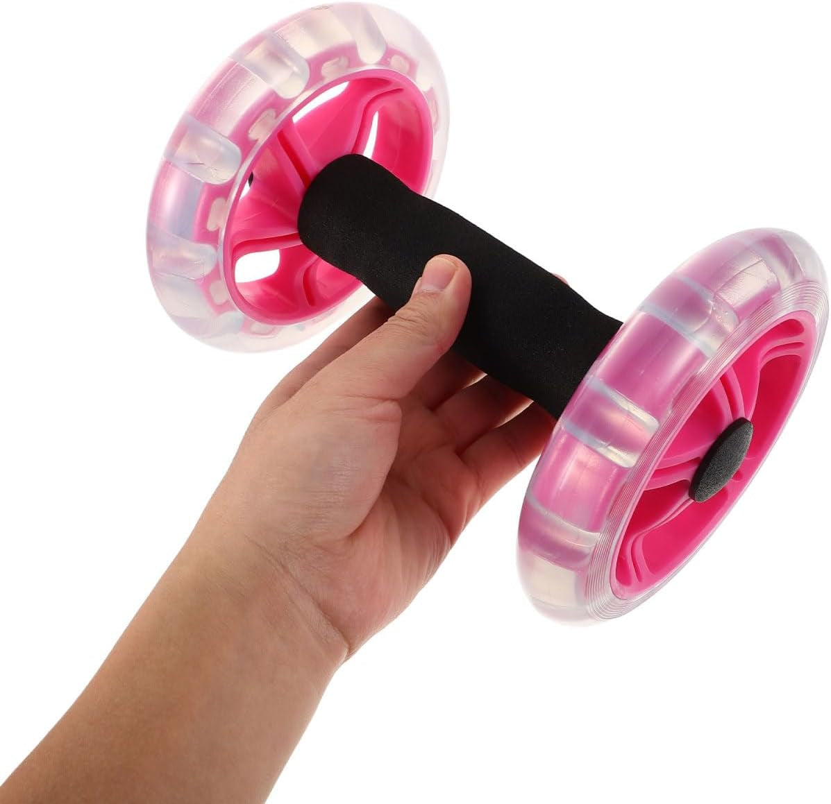 2-Pack Ab Wheel Roller Double Wheel Abdominal Exerciser for Core Workout Exercise Roller for Home Office Fitness Training Men and Women