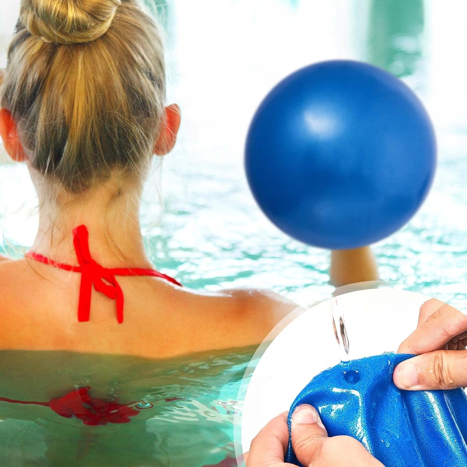4 Pcs Water Resistance Ball 10 Inches Pool Workout Equipment