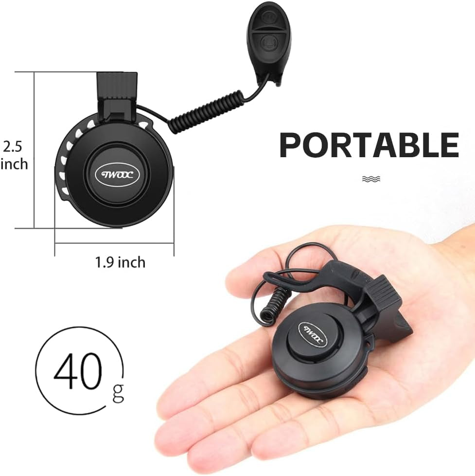 120Db Loud Bike Horn Electric Bell, Waterproof, Work on All Handlebar Sizes