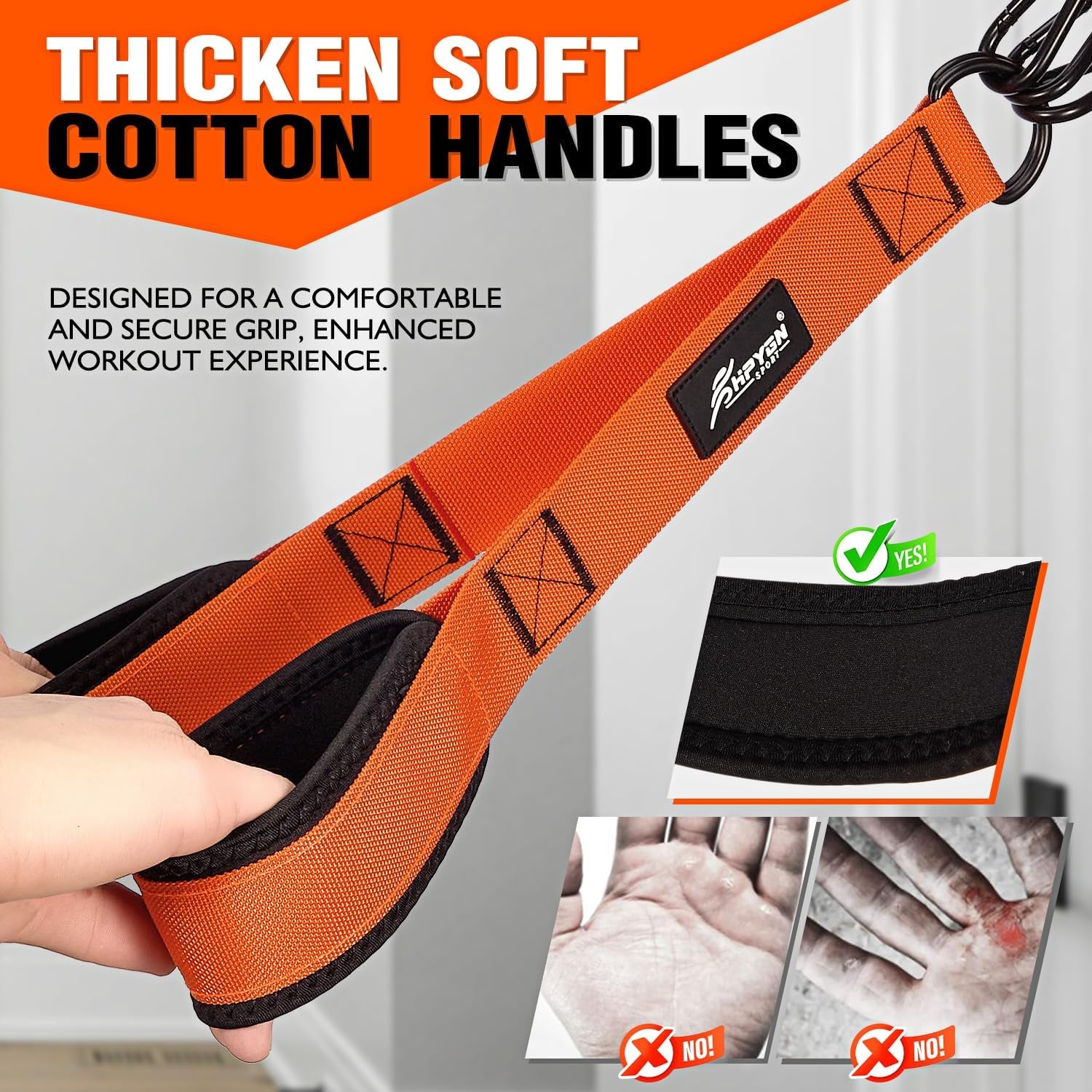 Resistance Bands Training for Arms, Biceps, Triceps, Back, Abs, Shoulders, Heavy Duty Exercise Bands with Handles, Door Anchor, Home Gym Workout Equipment for Tricep Pushdowns, Face Pulls