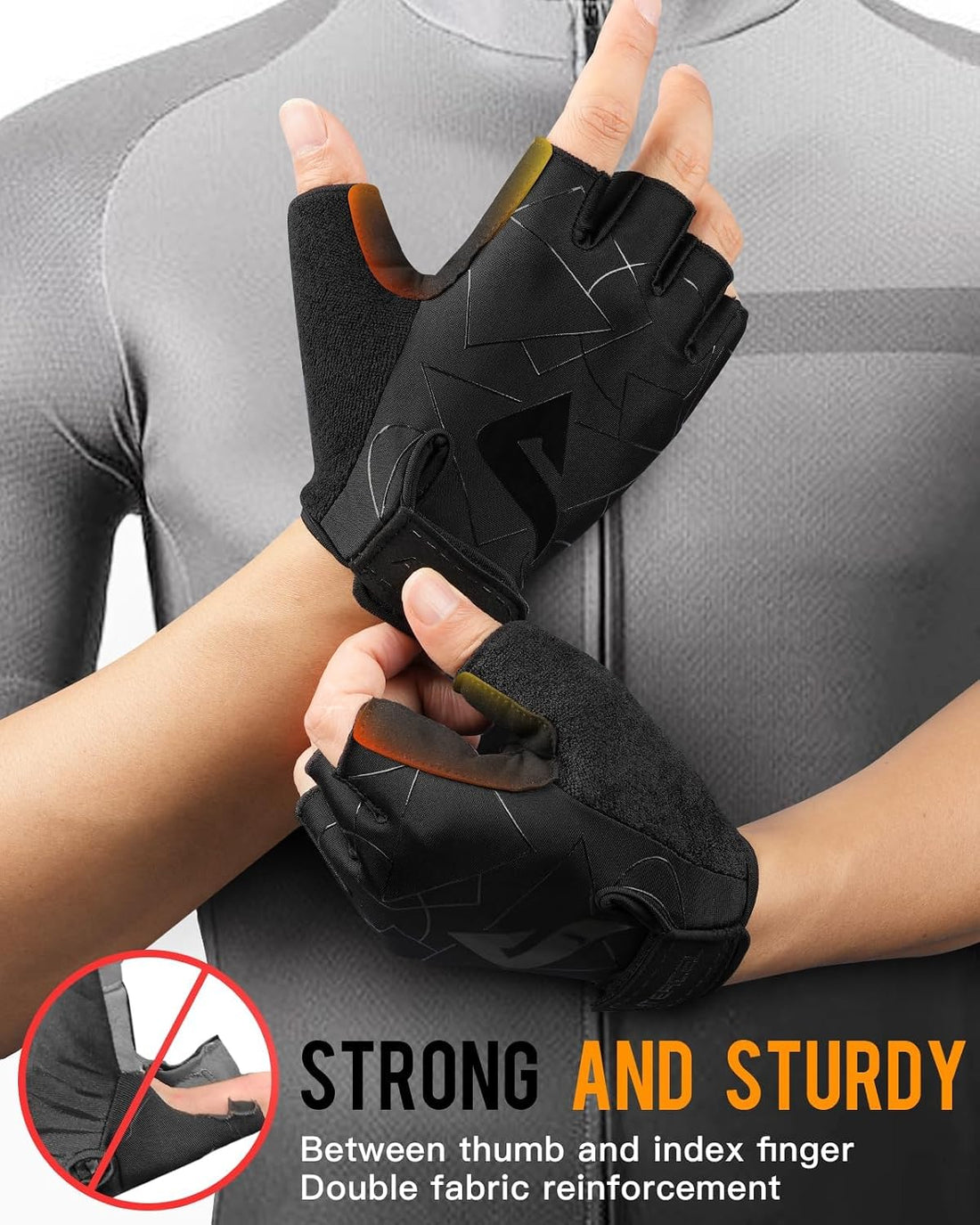 Cycling Gloves, Bike Gloves for Men Women, Bicycle Glove for Cycling, Workout, Gym, Training, Weight Lifting Outdoor, Mountain Bike, and Riding