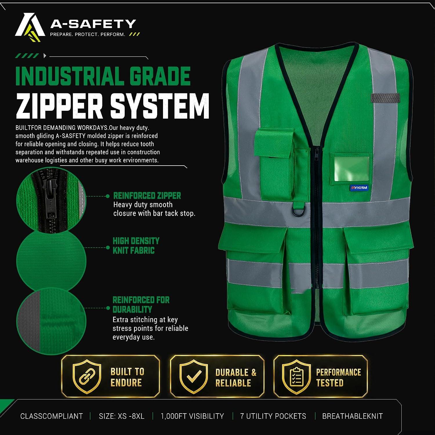 Xsmall Green Hi Vis Vest Xs