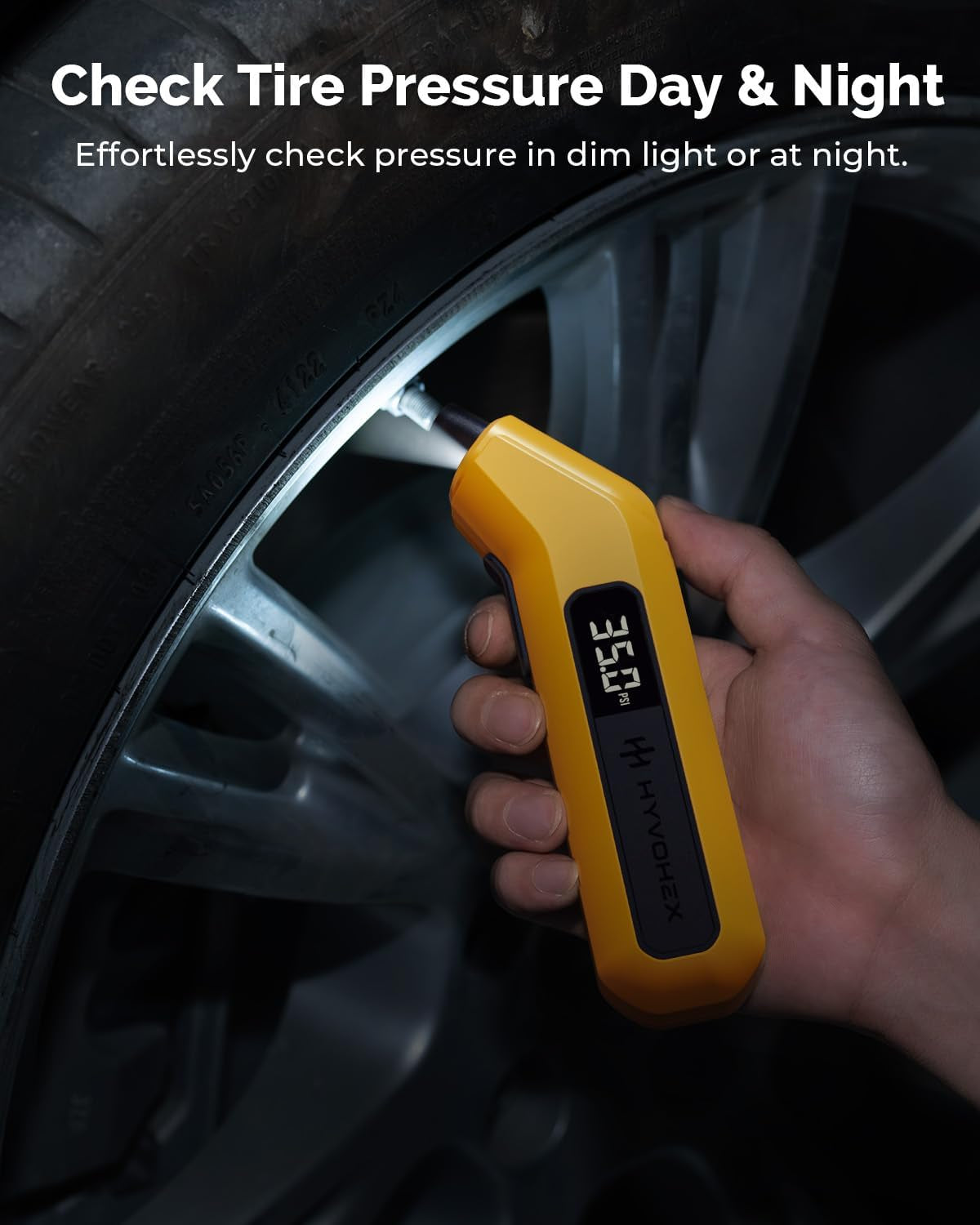Digital Tire Pressure Gauge 200 PSI for Car,Rv,Truck,Bike