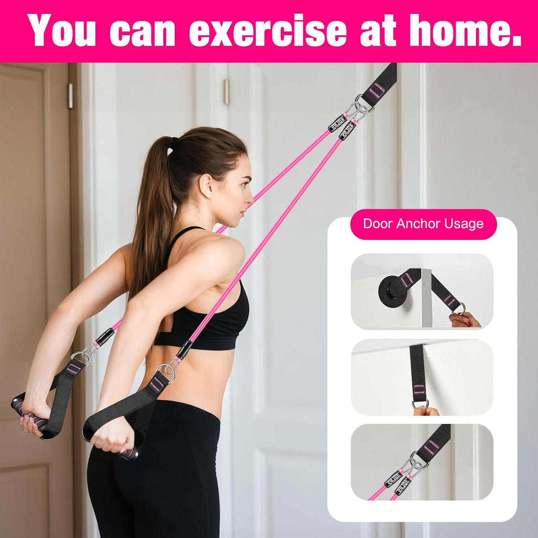 Pilates Bar Kit with Resistance Bands,Pilates Bar with Stackable Bands Workout Equipment for Legs,Hip,Waist and Arm,Exercise Fitness Equipment for Women & Men Home Gym Yoga Pilates