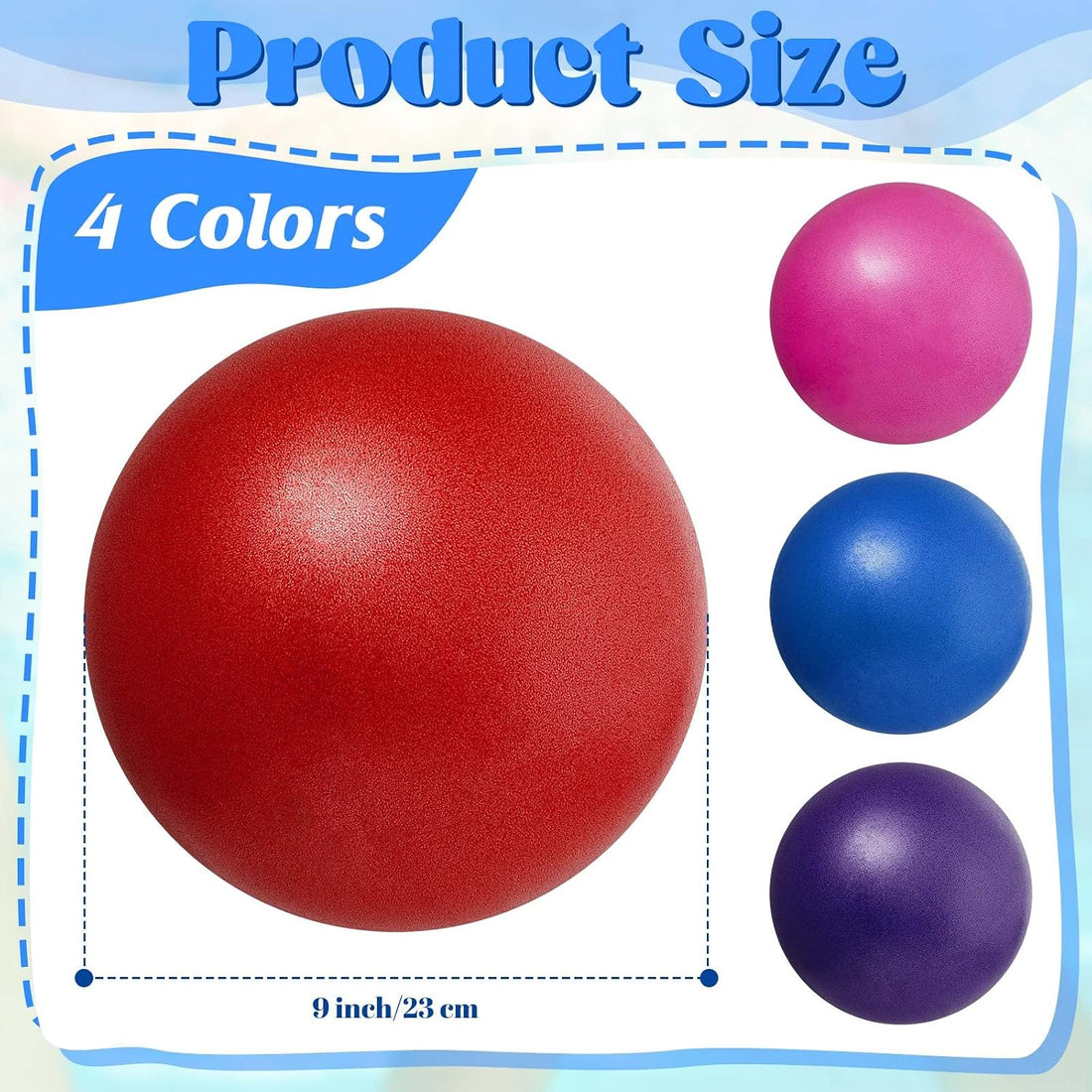4 Pcs Water Resistance Ball 10 Inches Pool Workout Equipment