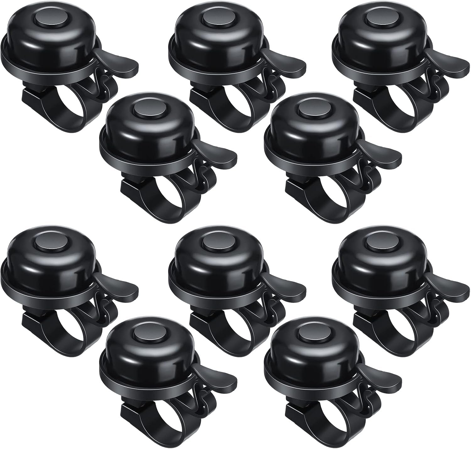 10 Pcs Bike Bells Aluminum Alloy Loud Bicycle Bells for Kids Adults
