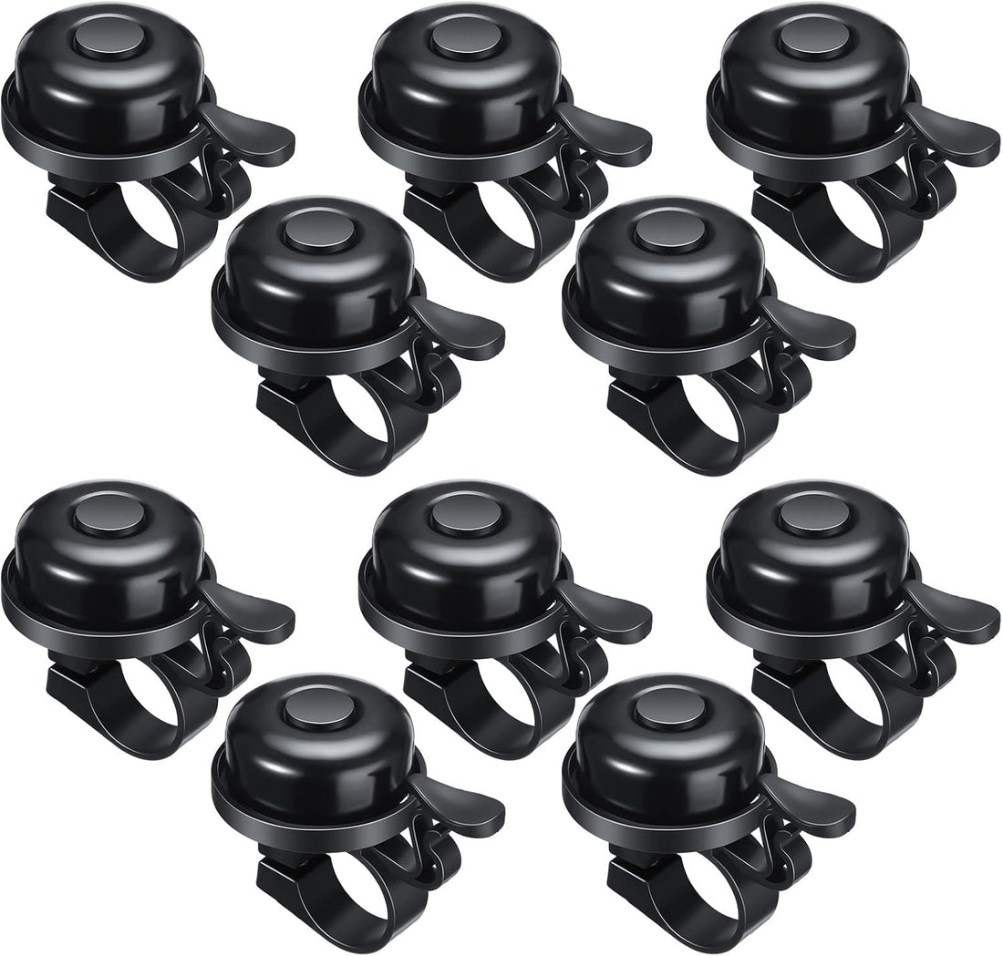 10 Pcs Bike Bells Aluminum Alloy Loud Bicycle Bells for Kids Adults