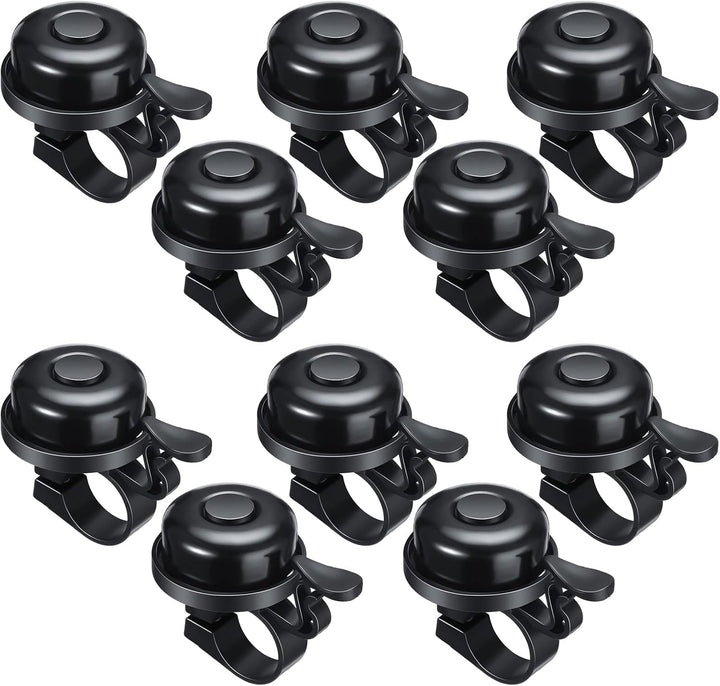 10 Pcs Bike Bells Aluminum Alloy Loud Bicycle Bells for Kids Adults