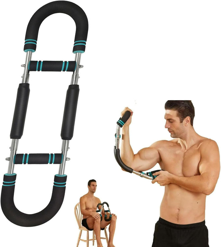 Twister Arm Trainer,The Ultimate Arm Trainer.Adjustable Twister Arm Chest Exerciser,Shoulder Muscle Training Fitness Equipment, Upper Body Strength Training Machine.Portable Spring Resistance (Blue)