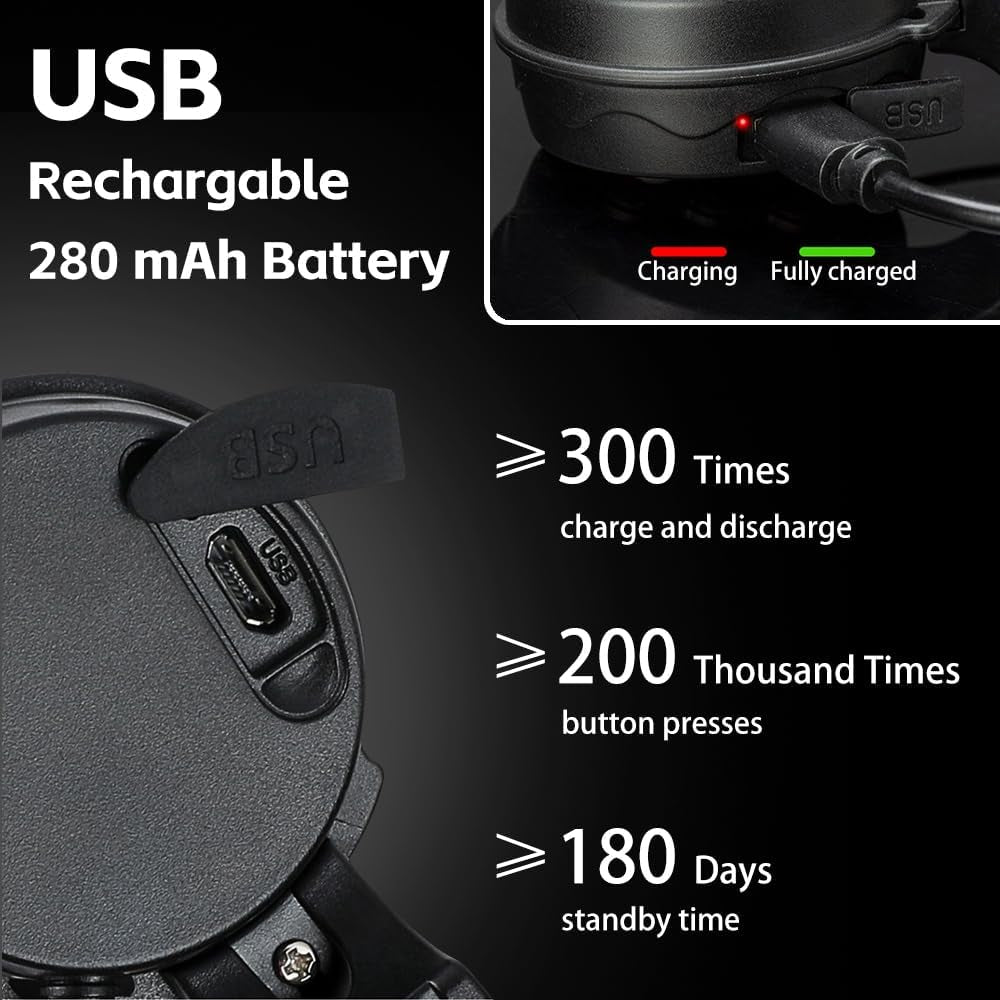 120Db Loud Bike Horn Electric Bell, Waterproof, Work on All Handlebar Sizes