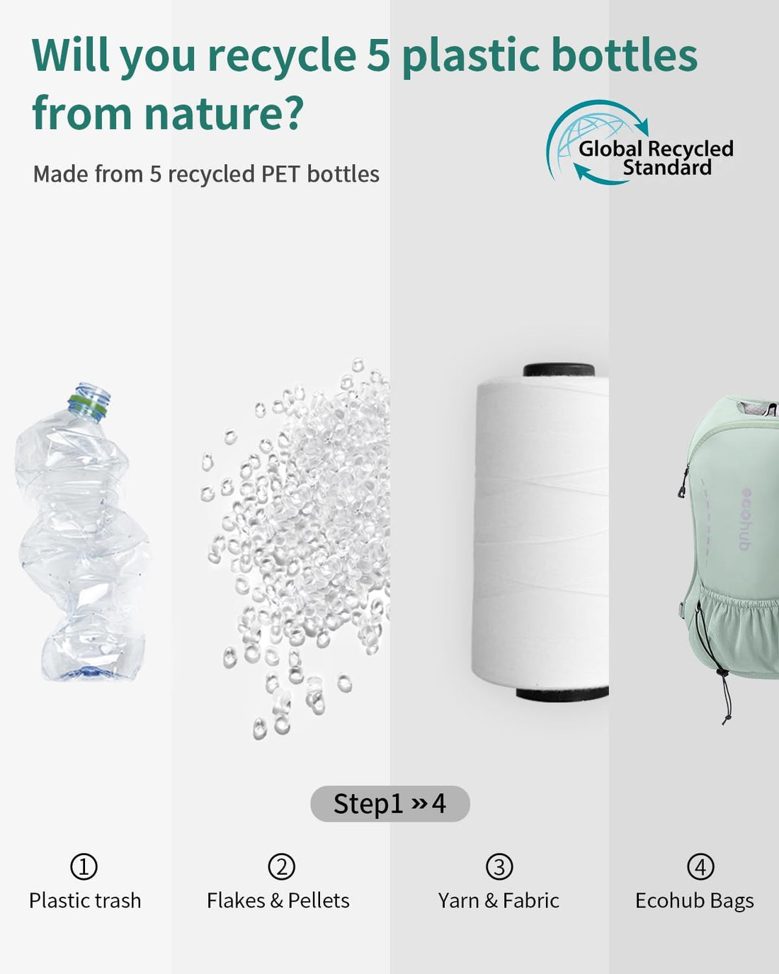 Running Hydration Vest Backpack with 2*500ML Soft Flask