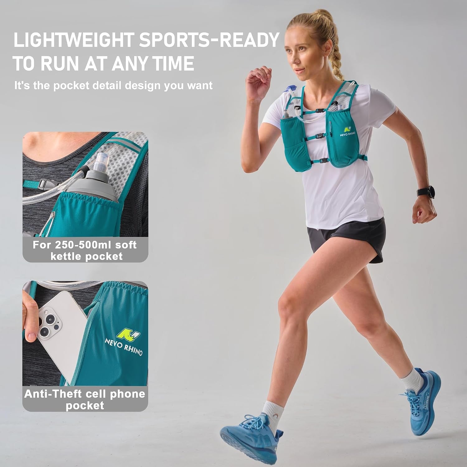 Running Hydration Vest for Women with 1.5L Water Bladder