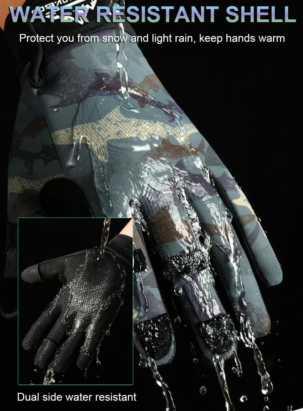 Fullfinger Fishing Gloves Men & Women, Ice Fishing Gear Hunting Gloves for Men Cold Weather, Kayak Glove Fishing Glove Cold Weather Hunting Gear Cold Weather Fishing Gear