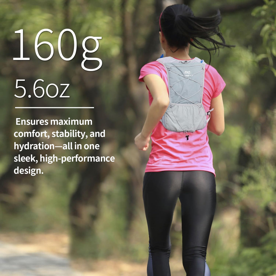 Lightweight Running Vest for Women and Men Hydration Backpack Pack with 1.5L Water Bladder Bag Running Gear Accessories for Hiking Trail Cycling Marathon