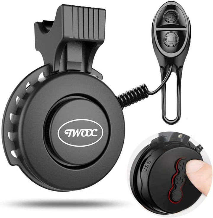 120Db Loud Bike Horn Electric Bell, Waterproof, Work on All Handlebar Sizes