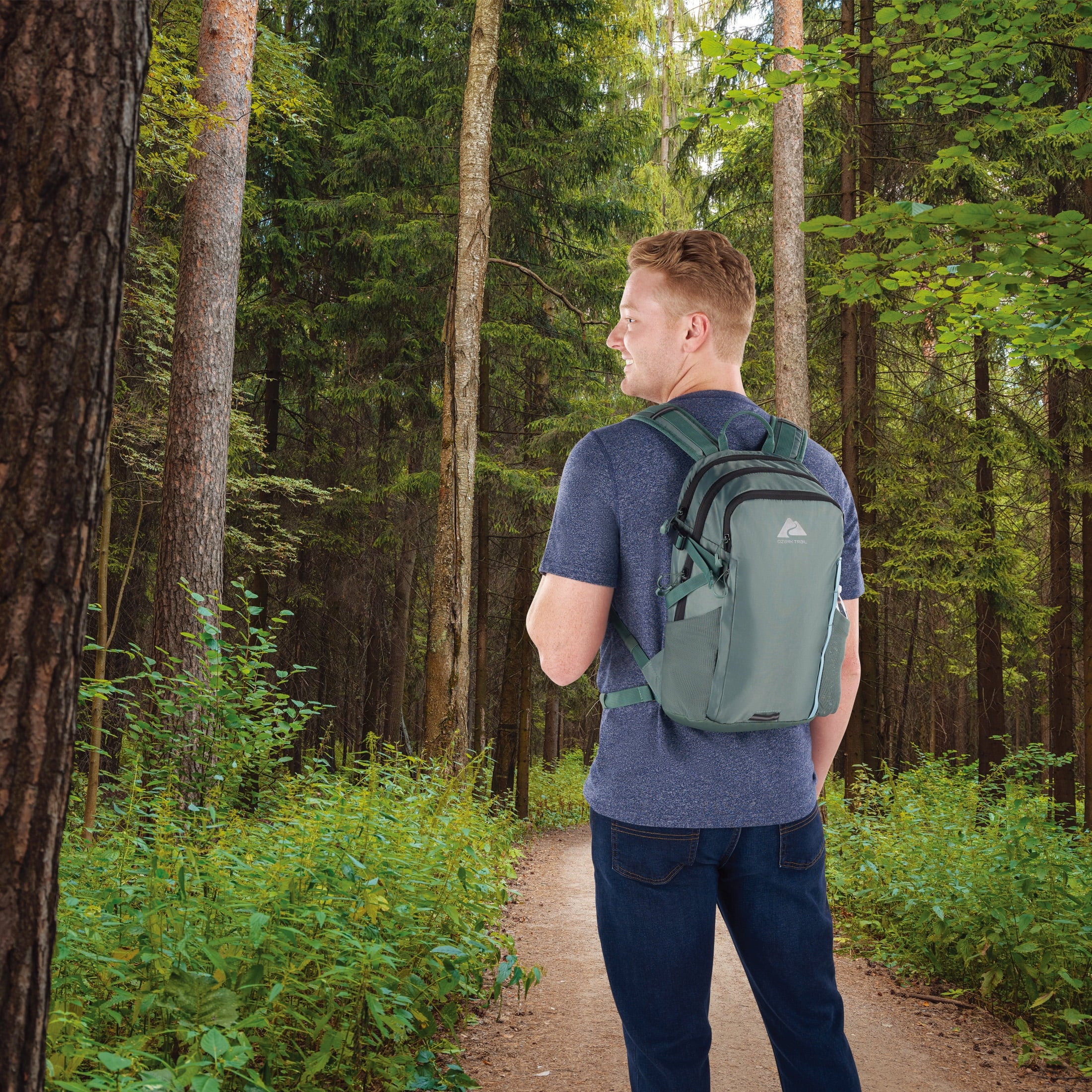 14L Adult/Teen Polyester Juniper Daypack Backpack, Green