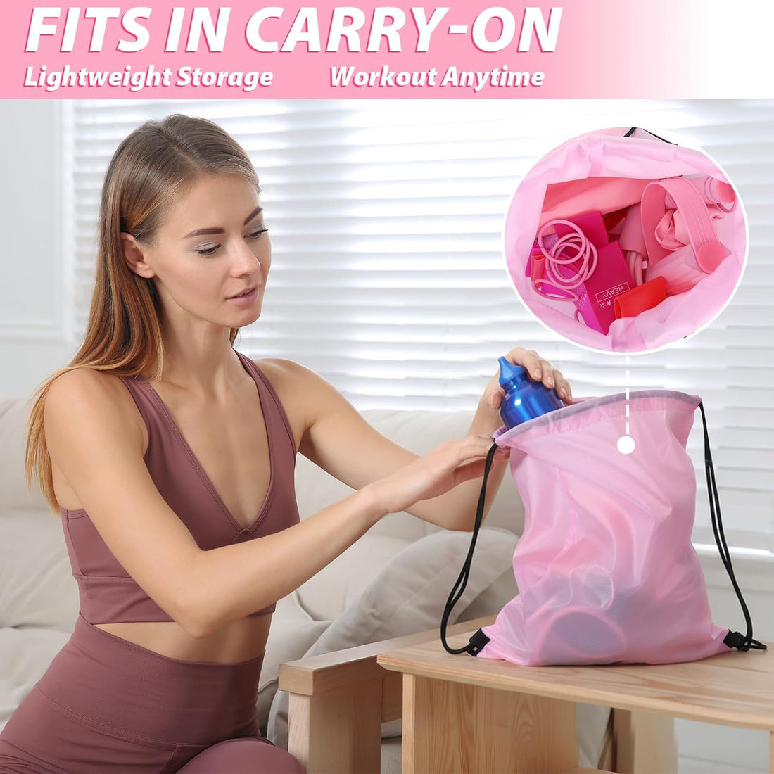 17 Pcs Home Pilates Kit with Resistance Bands 6 Tube Pedal Puller Resistance Band Set for Women Weight Loss Leg Training Workout Equipment Gym Exercise Equipment Beginners Yoga