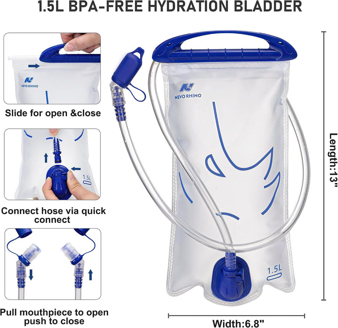 Running Hydration Vest for Women with 1.5L Water Bladder