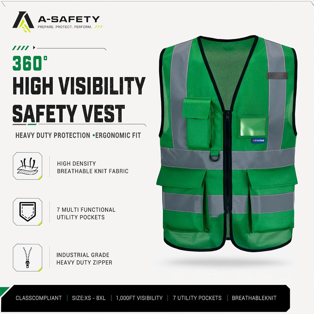 Xsmall Green Hi Vis Vest Xs