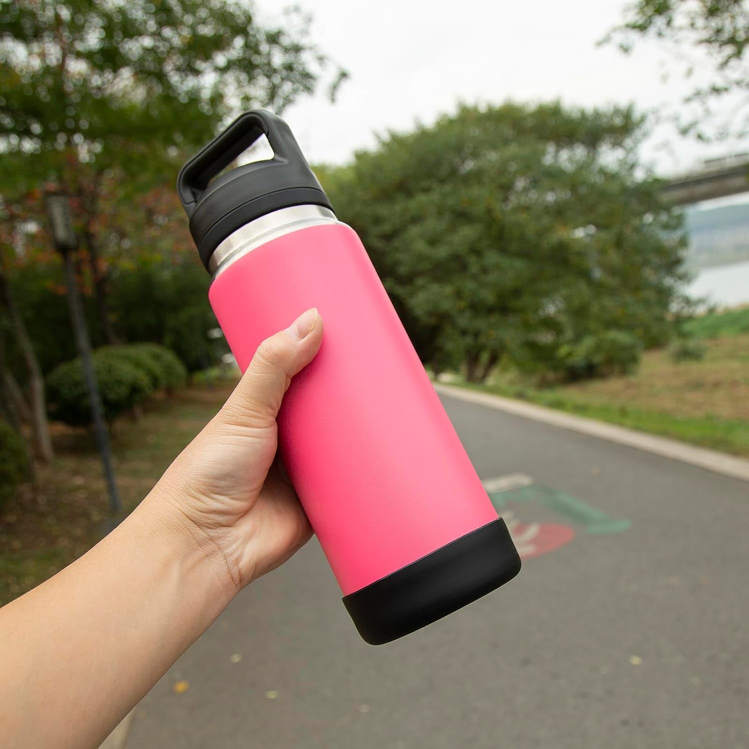Silicone Boot for YETI Rambler 26 Oz, Anti-Slip Base, Quiet, Black