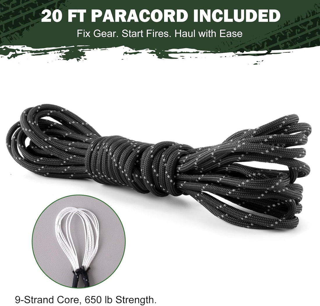 2 Person Mylar Emergency Shelter Tube Tent with Paracord & Whistle