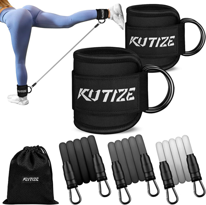 Ankle Resistance Bands for Legs, Booty Bands with Ankle Straps for Women