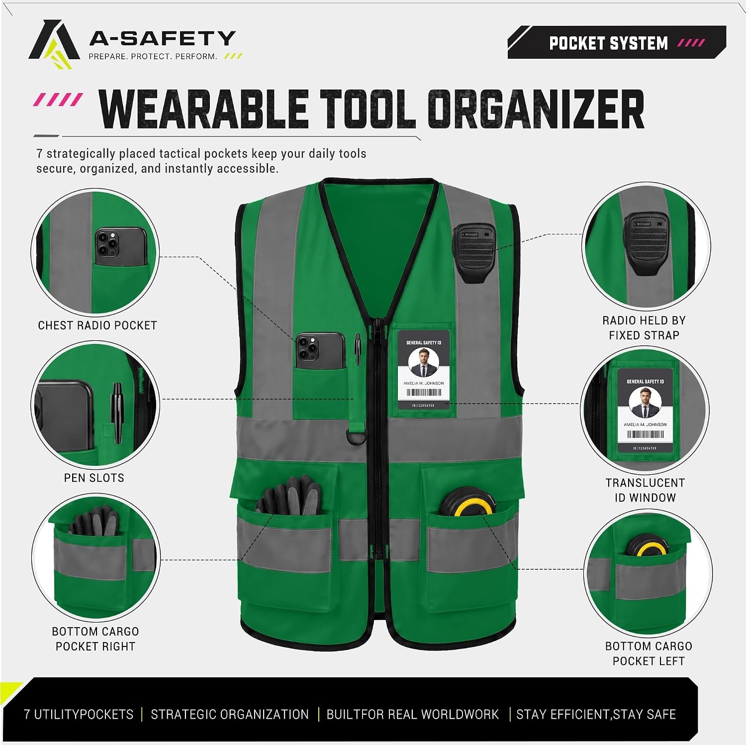 Xsmall Green Hi Vis Vest Xs