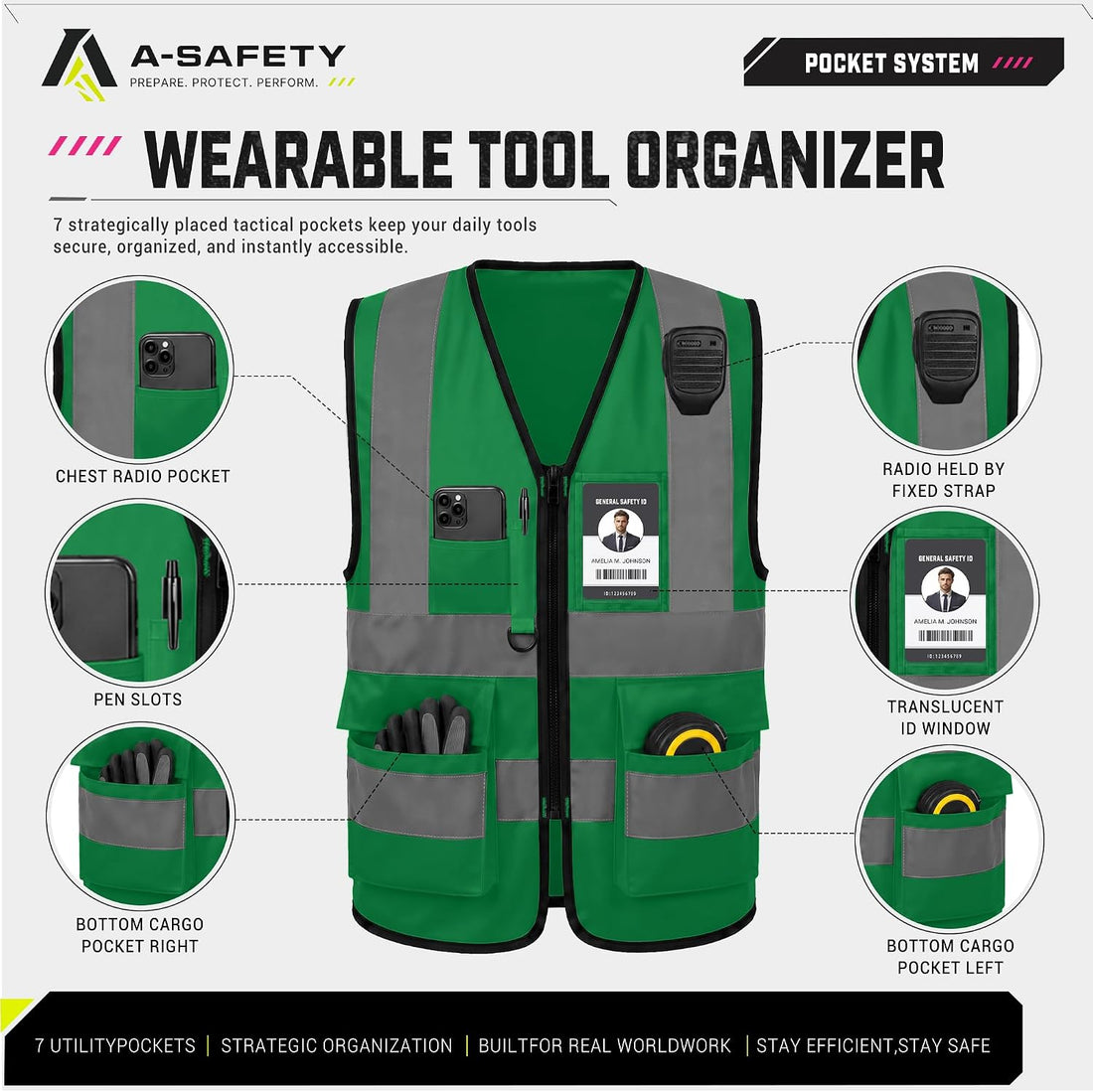 Xsmall Green Hi Vis Vest Xs