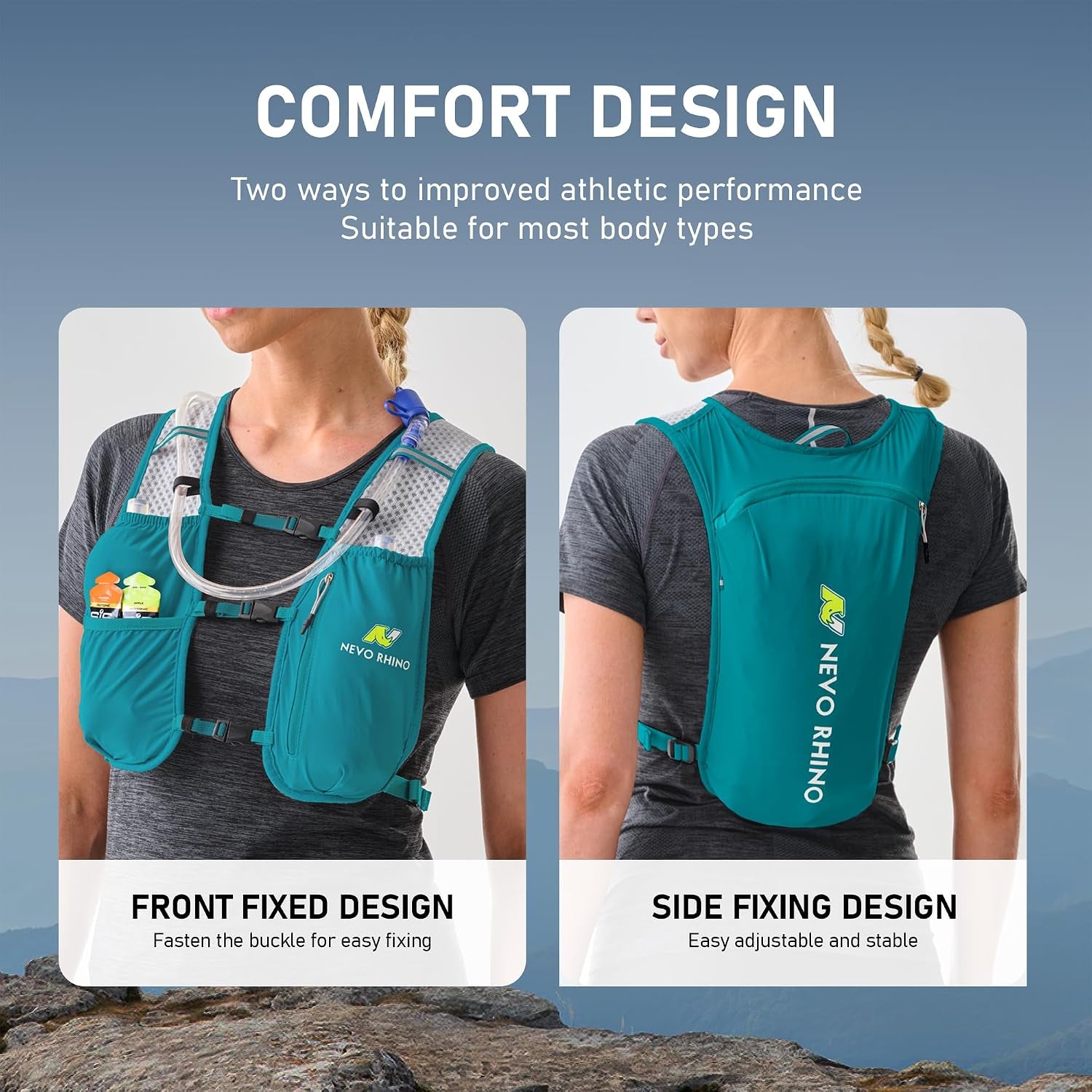 Running Hydration Vest for Women with 1.5L Water Bladder