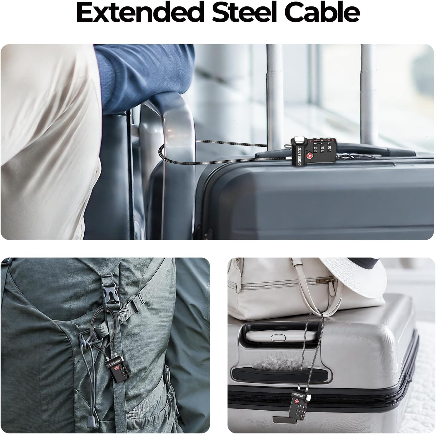 3-Digit TSA Luggage Lock