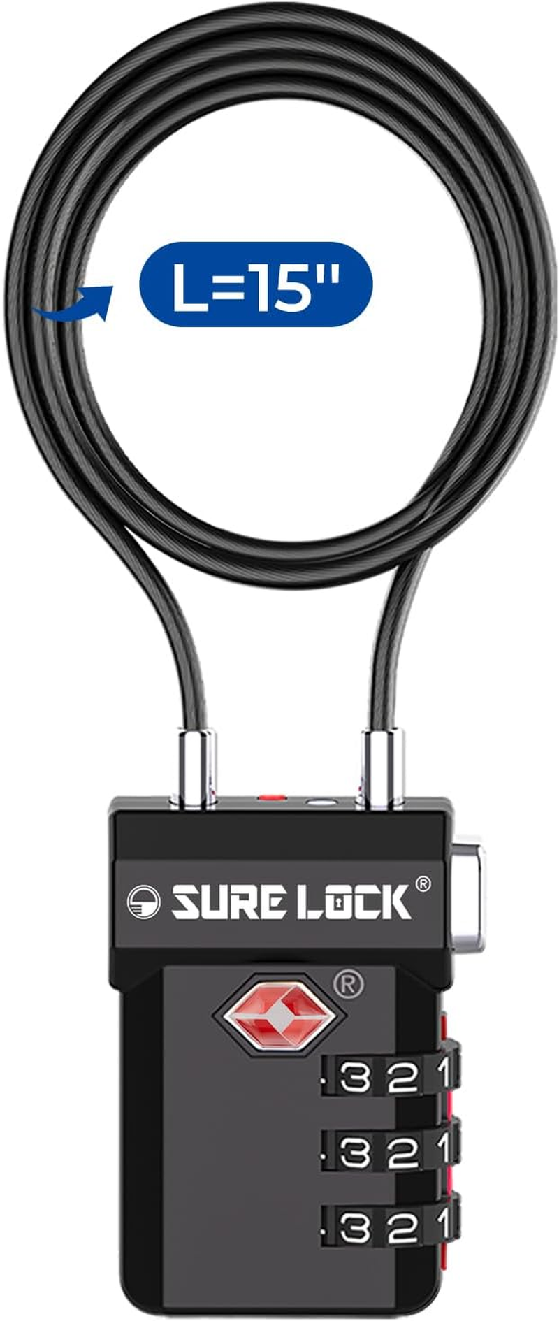 3-Digit TSA Luggage Lock
