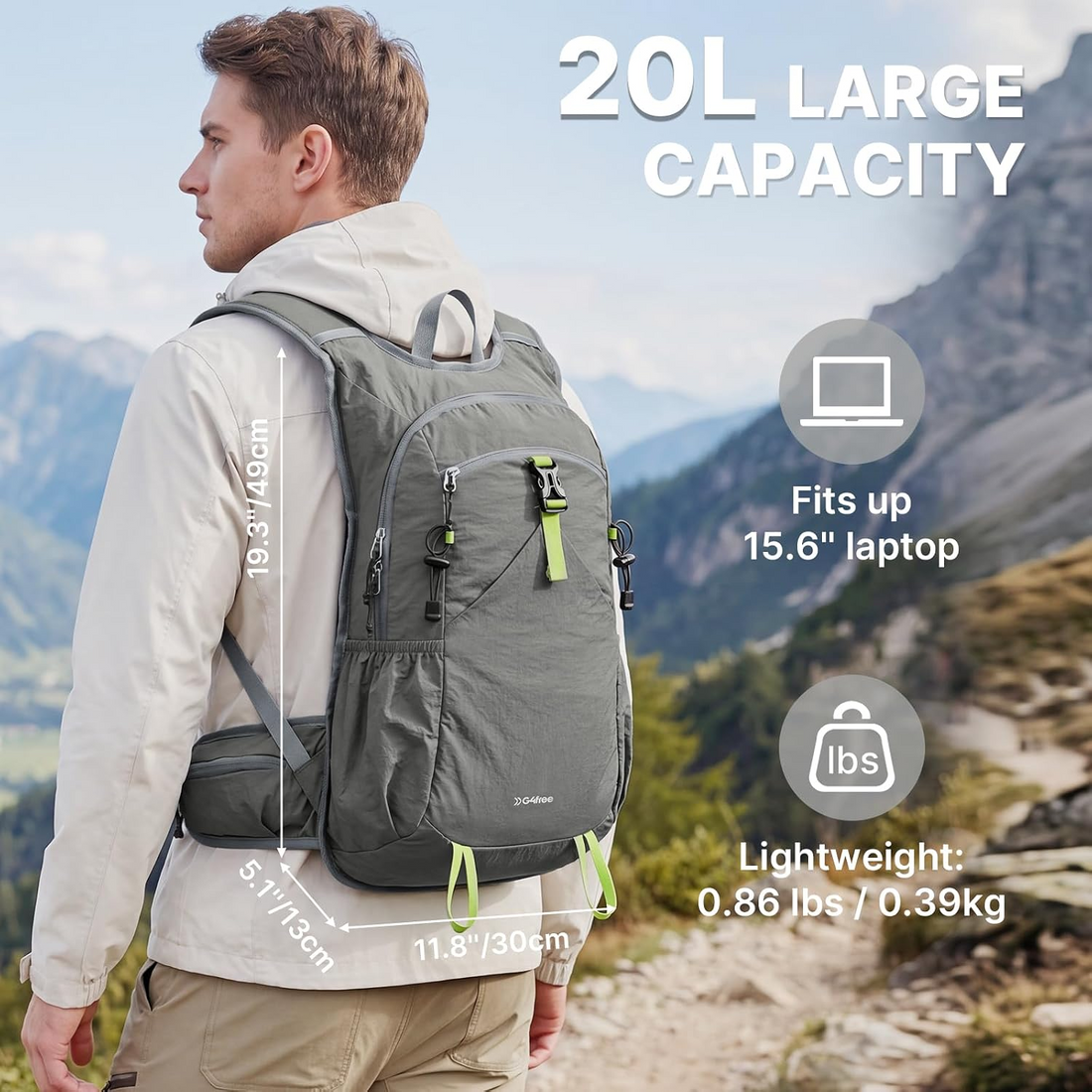20L Hiking Backpack